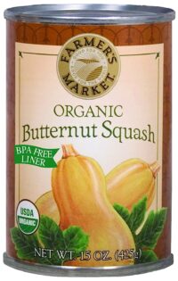 Farmer's Market Foods Canned Organic Butternut Squash Puree, 15-Ounce (Pack of 12)