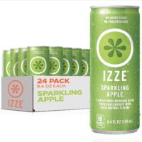 Izze Sparkling Juice, Apple, Multi, Pack of 24, 201.6 Fl Oz