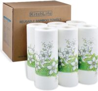 KitchLife Reusable Bamboo Towels - 6 Rolls, Eco Friendly Gifts