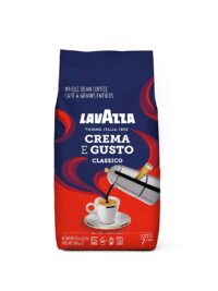 Lavazza Crema E Gusto Whole Bean Coffee Dark Roast 2lb Bag, Crema E Gusto, 2lb ,Authentic Italian, Blended and roasted in Italy, Full-bodied dark roast with creamy and full-bodied, with spices notes