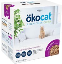 Okocat Mini Pellets Unscented Clumping Wood Cat Litter, 14.8 lb box
