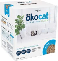 Okocat Original Premium Wood Clumping Cat Litter, 19.8 lb, Bundle of 2