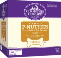 Old Mother Hubbard Classic P-Nuttier Biscuits Baked Dog Treats, Large, 20 lbs