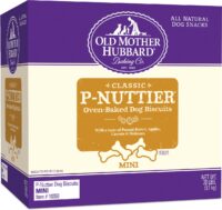 Old Mother Hubbard Classic P-Nuttier Biscuits Baked Dog Treats, Mini, 20 lbs