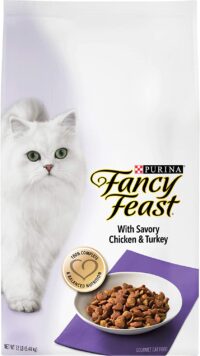 Purina Fancy Feast Dry Cat Food, With Savory Chicken & Turkey - 12 lb. Bag