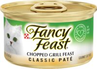 Purina Fancy Feast Grain Free Pate Wet Cat Food, Classic Pate Chopped Grill Feast - (24) 3 oz. Cans