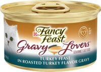 Purina Fancy Feast Gravy Wet Cat Food, Gravy Lovers Turkey Feast in Roasted Turkey Flavor Gravy - (24) 3 oz. Cans