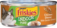 Purina Friskies Indoor Pate Wet Cat Food, Indoor Chicken Dinner With Garden Greens - (24) 5.5 oz. Cans