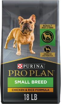 Purina Pro Plan High Protein Small Breed Dog Food, Chicken & Rice Formula - 18 lb. Bag (Packaging may vary)