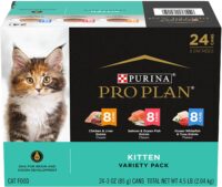 Purina Pro Plan High Protein Wet Kitten Food Variety Pack, DEVELOPMENT Kitten Favorites - (24) 3 oz. Cans