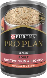 Purina Pro Plan Sensitive Skin & Stomach, Adult Wet Dog Food, 12-Pack Cans 13 oz.