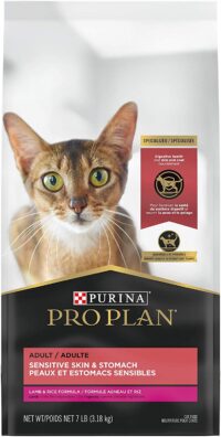 Purina Pro Plan Sensitive Skin and Stomach Cat Food, Lamb and Rice Formula - 7 lb. Bag