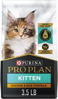 Purina Pro Plan With Probiotics, High Protein Dry Kitten Food, Chicken and Rice Formula - 3.5 lb. Bag