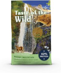 Taste Of The Wild High Protein Real Meat Recipes Premium Dry Cat Food With Superfoods And Nutrients Like Probiotics, Vitamins And Antioxidants For Adult Cats And Kittens 14 Pound (Pack of 1)