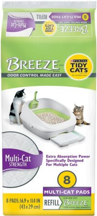Tidy Cats Breeze Multi-Cat Strength Cat Pads, 32 Count