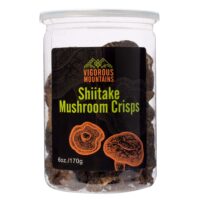 VIGOROUS MOUNTAINS Shiitake Mushroom Crisps Snack, Dried Vegetables, 6 OZ