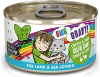 Weruva B.F.F. OMG - Best Feline Friend Oh My Gravy!, Selfie Cam! with Chicken & Lamb in Gravy Cat Food, 2.8-Ounce Can (Pack of 12)