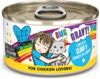 Weruva Wet Cat Food B.F.F. OMG - Best Feline Friend Oh My Gravy!, Chicken Cloud 9 with Chicken in Gravy, 2.8oz Can (Pack of 12)