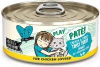 Weruva Wet Cat Food B.F.F. Play - Best Feline Friend Paté Lovers, Aw Yeah!, Chicken & Turkey Topsy Turvy with Chicken & Turkey, 5.5oz Can (Pack of 8)