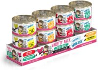 Weruva Wet Cat Food Best Feline Friend (B.F.F.), Batch 'O Besties Variety Pack, 3oz Can (Pack of 12)