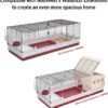 MidWest Homes for Pets Wabbitat Deluxe Rabbit Home Kit, Rabbit Cage MidWest Homes for Pets Wabbitat Deluxe Rabbit Home Kit, Rabbit Cage