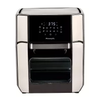 PowerXL Air Fryer Oven 12 QT with 8-in-1 Cooking Presets and LED Digital Touchscreen, Crisp, Bake, Roast, Broil, Reheat and More, 1700 Watts (Stainless Steel)
