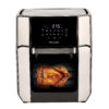 PowerXL Air Fryer Oven 12 QT with 8-in-1 Cooking Presets and LED Digital Touchscreen, Crisp, Bake, Roast, Broil, Reheat and More, 1700 Watts (Stainless Steel)