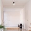 Globe Electric Harrow 1-Light Semi-Flush Mount Ceiling Light with a Matte Black Finish, Gold Accent Socket and Clear Glass Shade, Dimmable Option Globe Electric Harrow 1-Light Semi-Flush Mount Ceiling Light with a Matte Black Finish, Gold Accent Socket and Clear Glass Shade, Dimmable Option