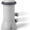 INTEX 26711EH 12ft x 30in Prism Frame Pool with Cartridge Filter Pump (Light Grey)