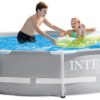 INTEX 26701EH 10ft x 30in Prism Frame Pool with Cartridge Filter Pump (Blue)