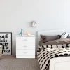 3-Drawer Dresser in White 22.05 x 13 x 25.98