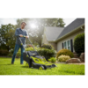 RYOBI P1190VNM ONE+ HP 18V Brushless 16 in. Cordless Battery Walk Behind Push Lawn Mower with (2) 4.0 Ah Batteries and (1) Charger