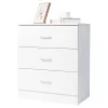 3-Drawer Dresser in White 22.05 x 13 x 25.98