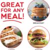 Dash Everyday Nonstick Electric Griddle for Pancakes, Burgers, Quesadillas, Eggs & other on the go Breakfast, Lunch & Snacks with Drip Tray + Included Recipe Book, 20in, 1500-Watt - Black Dash Everyday Nonstick Electric Griddle for Pancakes, Burgers, Quesadillas, Eggs & other on the go Breakfast, Lunch & Snacks with Drip Tray + Included Recipe Book, 20in, 1500-Watt - Black