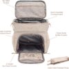Bentgo® Prep Deluxe Multimeal Bag - Premium Insulation up to 8 Hrs with Water-Resistant Exterior & Interior, Extra Large Lunch Bag Holds 4 Meals & Snacks - Great for All Day Meal Prep (Sand/Gleam Metallics)