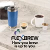 Hamilton Beach FlexBrew Trio 2-Way Coffee Maker, Compatible with K-Cup Pods or Grounds, Combo, Single Serve & Espresso Machine with 19 Bar Pump, 56 oz. Removable Reservoir, Black