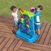Step2 Waterfall Discovery Wall | Double-Sided Outdoor Water Play Set with 13-Pc Water Accessory Set, Multicolor, Basic
