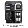 Hamilton Beach 49976 FlexBrew Trio 2-Way Coffee Maker, Compatible with K-Cup Pods or Grounds, Combo, Single Serve & Full 12c Pot, Black