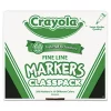 Crayola Non-Washable Classpack Markers, Fine Point, Ten Assorted Colors (200 ct.)