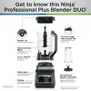 Ninja BN701 Professional Plus Blender, 1400 Peak Watts, 3 Functions for Smoothies, Frozen Drinks & Ice Cream with Auto IQ, 72-oz.* Total Crushing Pitcher & Lid, Dark Grey