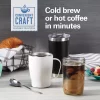 Hamilton Beach Convenient Craft Rapid Cold Brew & Hot Coffee Maker, Single Serve Ground Coffee Brewer, 16 oz. capacity, White, 42500