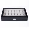 24 Slot Elegant Portable Black Watch Collection Box Case Organizer for Storage Display Holds Watches Jewelry for Men & Women 16.92 x 11.42 x 3.35 24 Slot Elegant Portable Black Watch Collection Box Case Organizer for Storage Display Holds Watches Jewelry for Men & Women 16.92 x 11.42 x 3.35