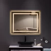 LED Lighted Bathroom Mirror, Horizontal/Vertical Wall Mounted Vanity Mirror with Light, Anti Fog, Dimmable Touch Sensor 36 x 28 Inches