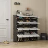 7 Tiers Portable Shoe Rack Organizer 48 Pairs Shelf Storage Cabinet for Heels 48"(W) x 12"(D) x 48"(H)