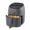 DASH Tasti-Crisp™ Electric Air Fryer Oven Cooker with Temperature Control, Non-Stick Fry Basket, Recipe Guide + Auto Shut Off Feature, 1000-Watt, 2.6Qt, Grey