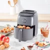 DASH Tasti-Crisp™ Electric Air Fryer Oven Cooker with Temperature Control, Non-Stick Fry Basket, Recipe Guide + Auto Shut Off Feature, 1000-Watt, 2.6Qt, Grey