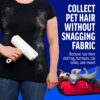 Pet Hair Remover - Reusable Cat and Dog Hair Remover for Furniture, Couch, Carpet, Car Seats and Bedding - Eco-Friendly, Portable, Multi-Surface Lint Roller & Animal Fur Removal Tool