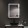 LED Lighted Bathroom Mirror, Horizontal/Vertical Wall Mounted Vanity Mirror with Light, Anti Fog, Dimmable Touch Sensor 36 x 28 Inches