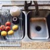 True & Tidy, Multi-Purpose Over The Sink Roll-Up Drying Rack, DR-881, Gray