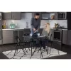 COSCO 5-Piece Folding Table and Chair Set, Black